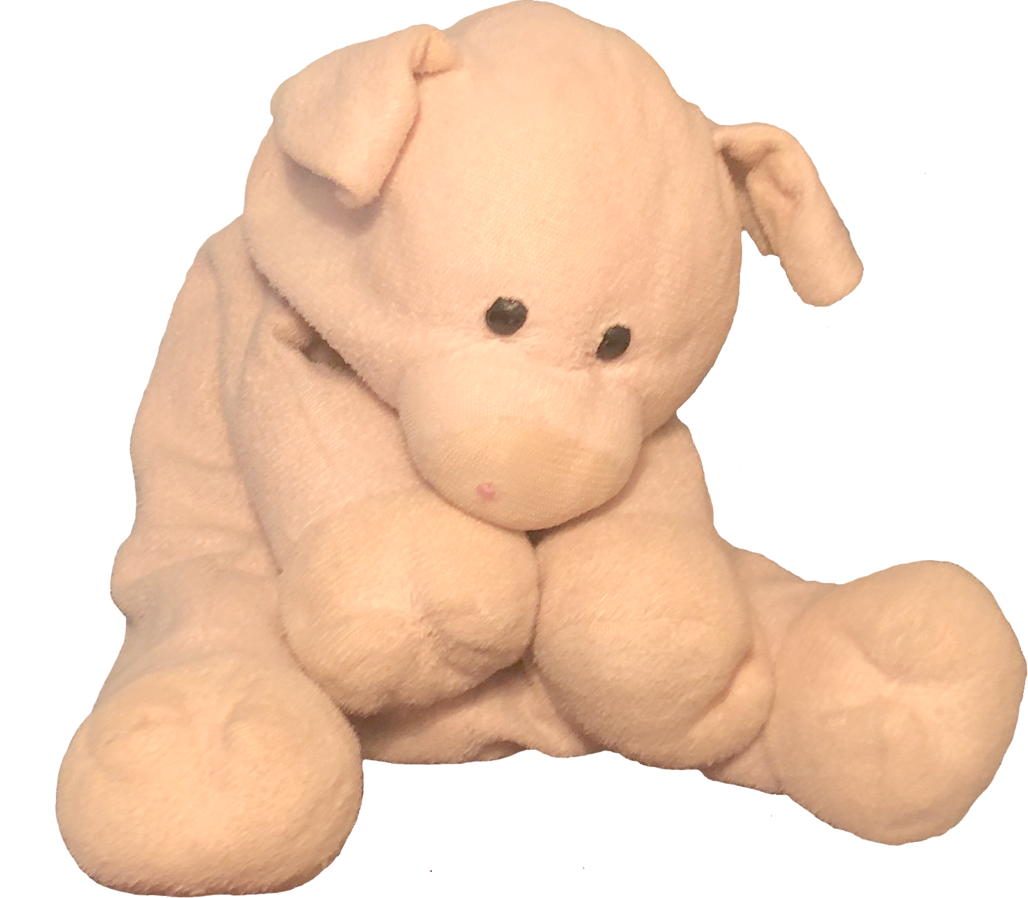 My stuffed pig, Piggy. <3