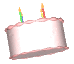 spining birthday cake